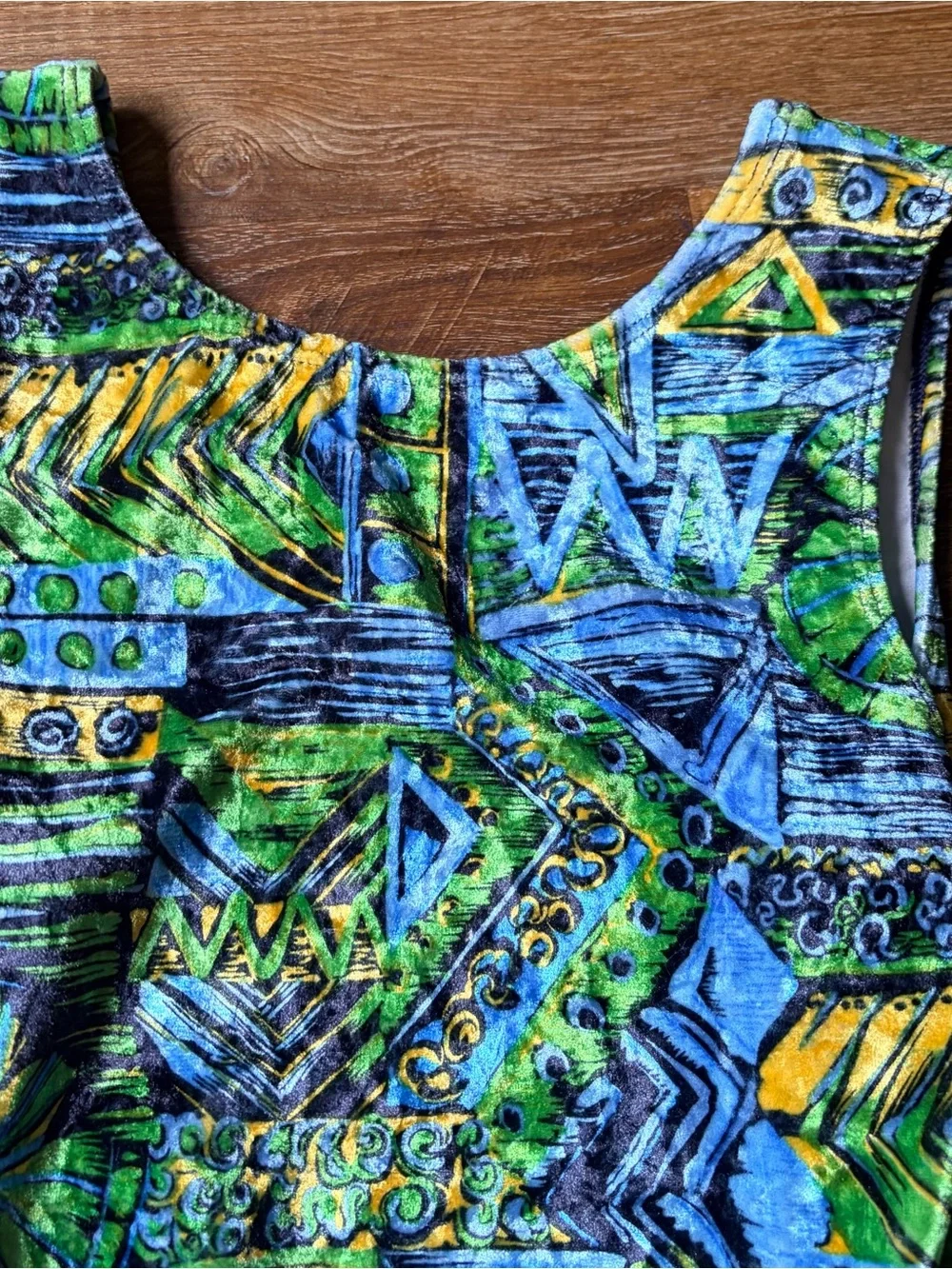 GK Elite Abstract Print Gymnastics Leotard Youth Large